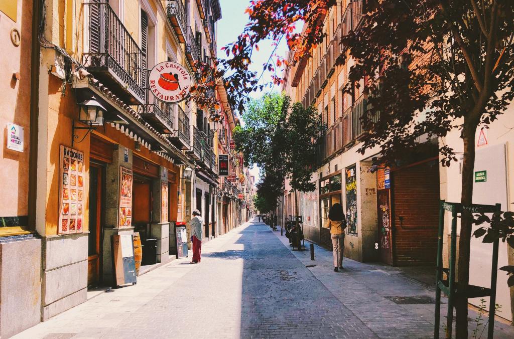 cobbled walking street