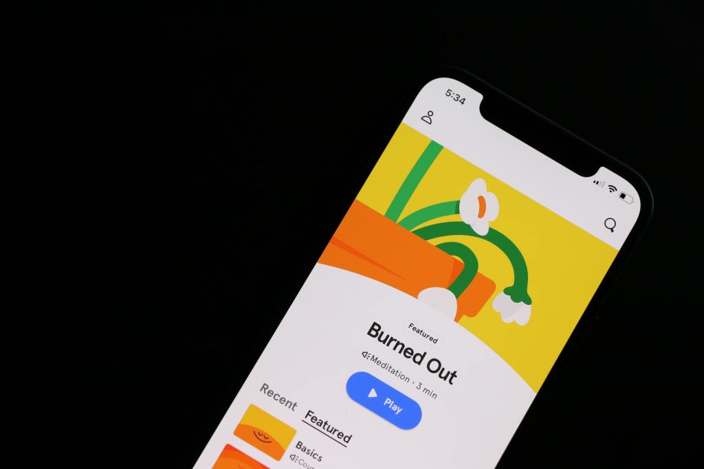 Headspace meditation app burned out for burnout