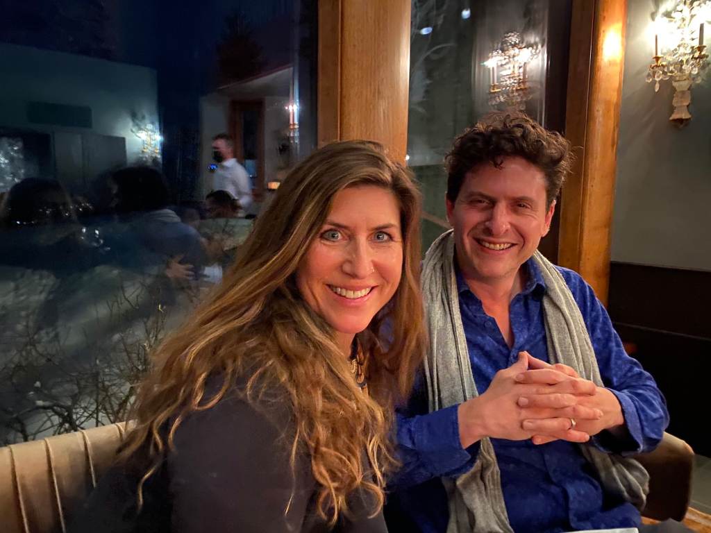 Justin Zorn and Leigh Marz in Aspen