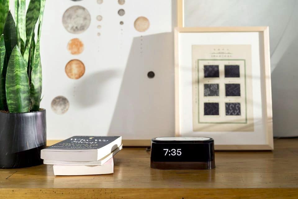 alarm clock on desk