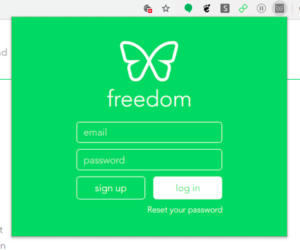 Log into Freedom account