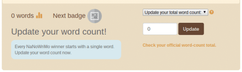 Nanowrimo word count updater