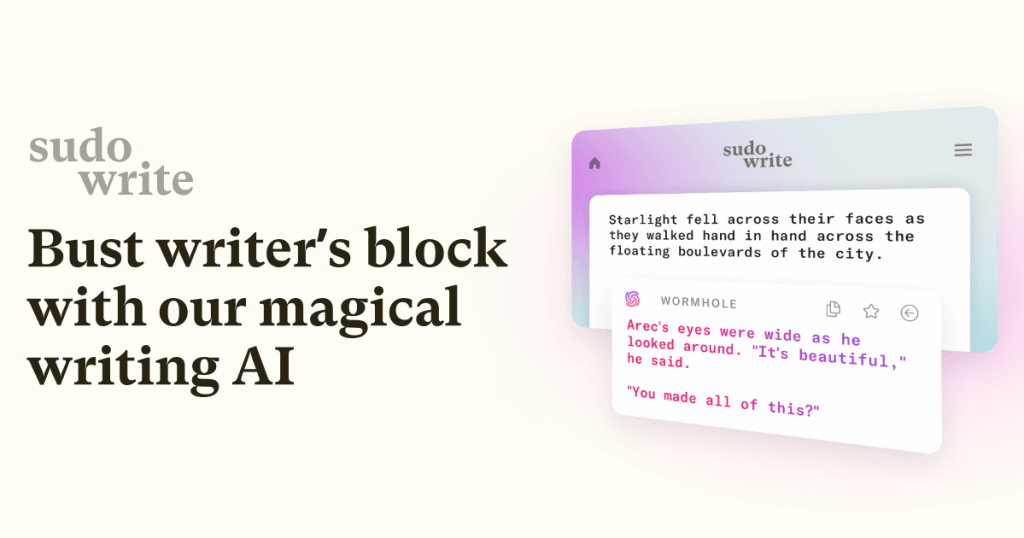 Sudowrite magical writing AI