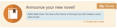 Nanowrimo - Name your novel